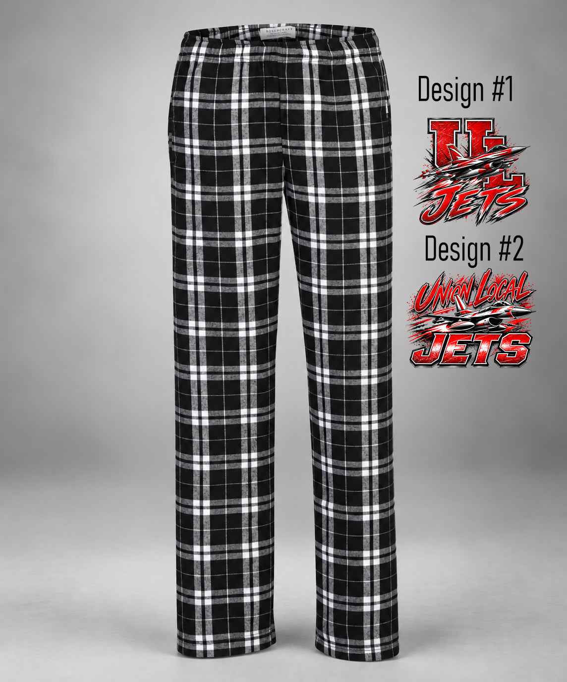 Black Plaid PJ Pants